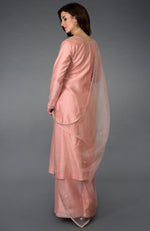 Pressed Rose Zardozi Gota Patti & Pearl Beads Farshi Suit