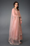 Pressed Rose Gota Patti and Mirror Work Farshi Palazzo Suit