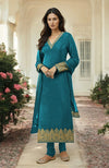 Black Gold Kashmiri Tilla Aari Embroidered Kurta Set