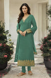 Black Gold Kashmiri Tilla Aari Embroidered Kurta Set