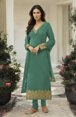 Black Gold Kashmiri Tilla Aari Embroidered Kurta Set