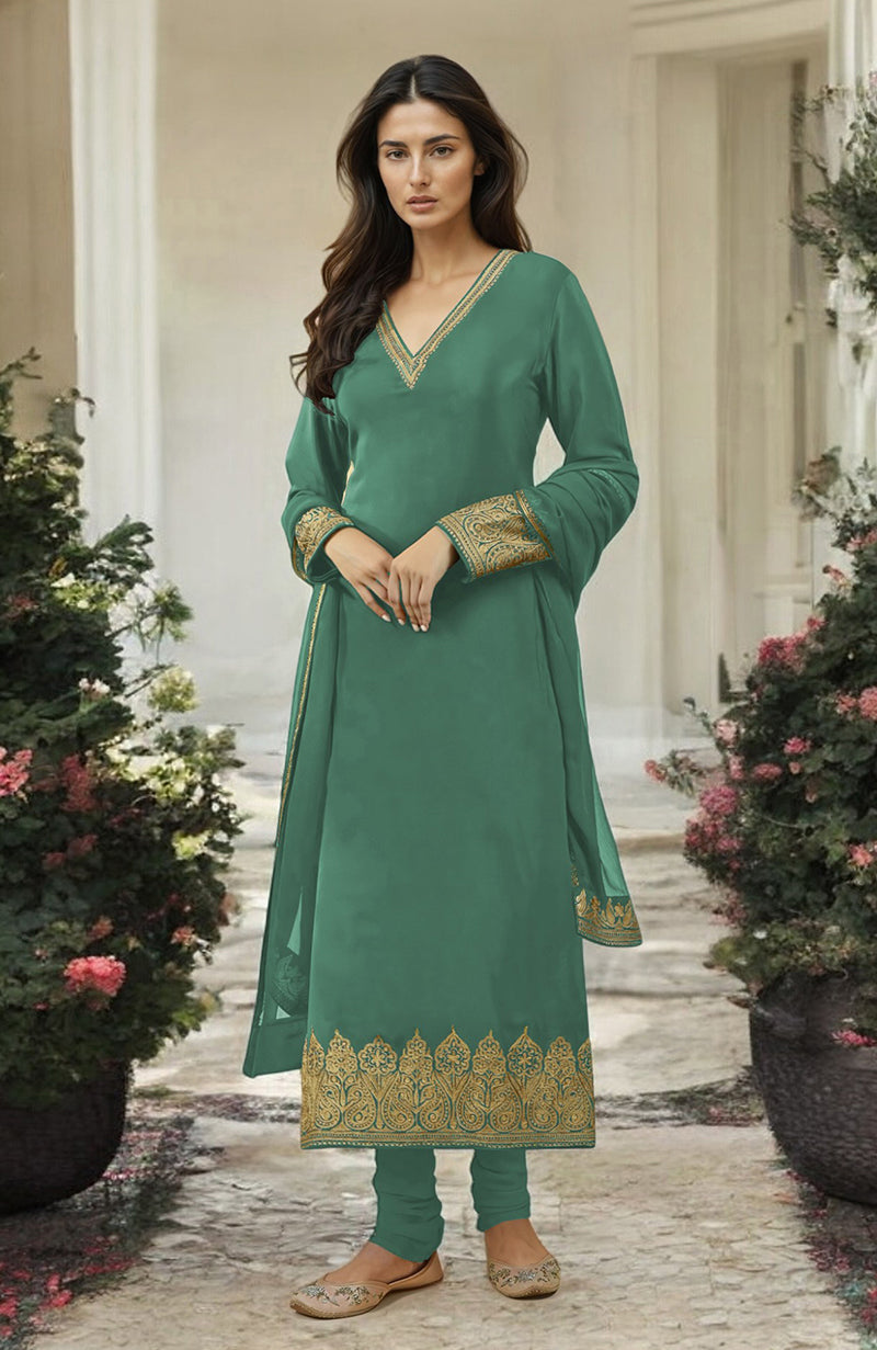 Black Gold Kashmiri Tilla Aari Embroidered Kurta Set