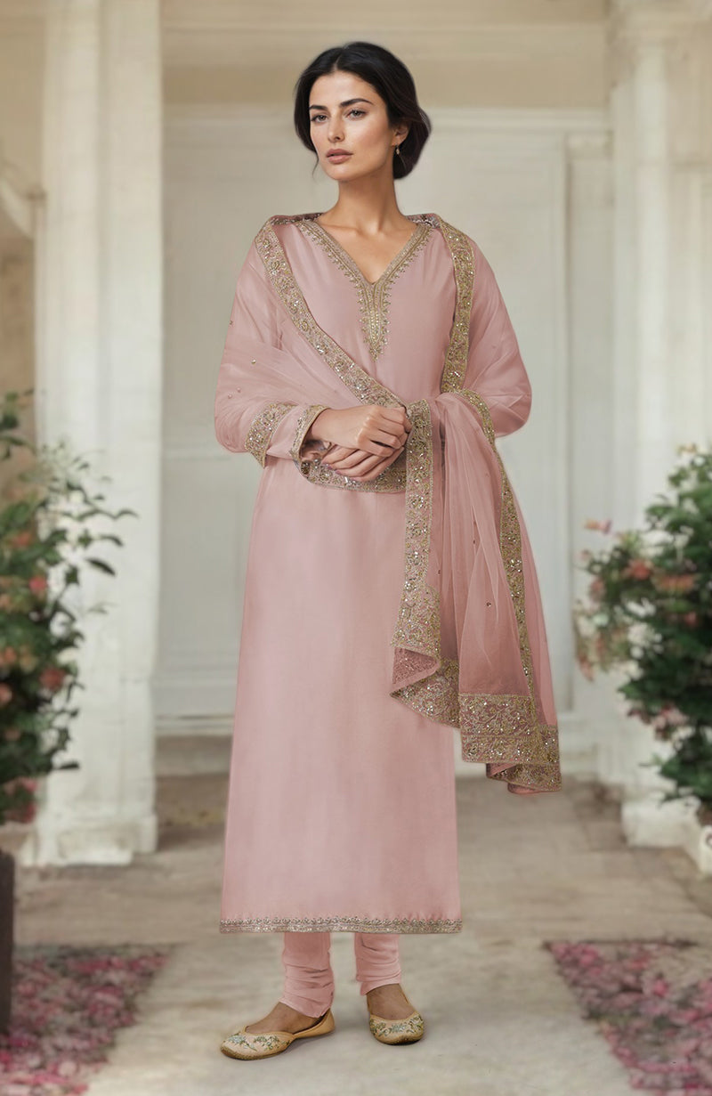 Ivory Marori & Zardozi Hand Embroidered Kurta Set