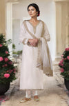 Ivory Marori & Zardozi Hand Embroidered Kurta Set