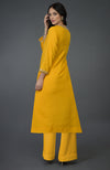 Sunglow Yellow Gota Sequin & Pearl Beads Kurta Set