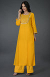 Sunglow Yellow Gota Sequin & Pearl Beads Kurta Set
