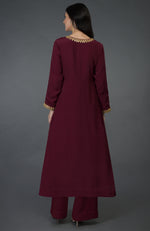 Marori & Sequin Hand Embroidered Kurta Set