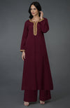 Marori & Sequin Hand Embroidered Kurta Set