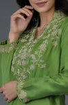 Pepper Stem Kashmiri Tilla Embroidered Kurta Set