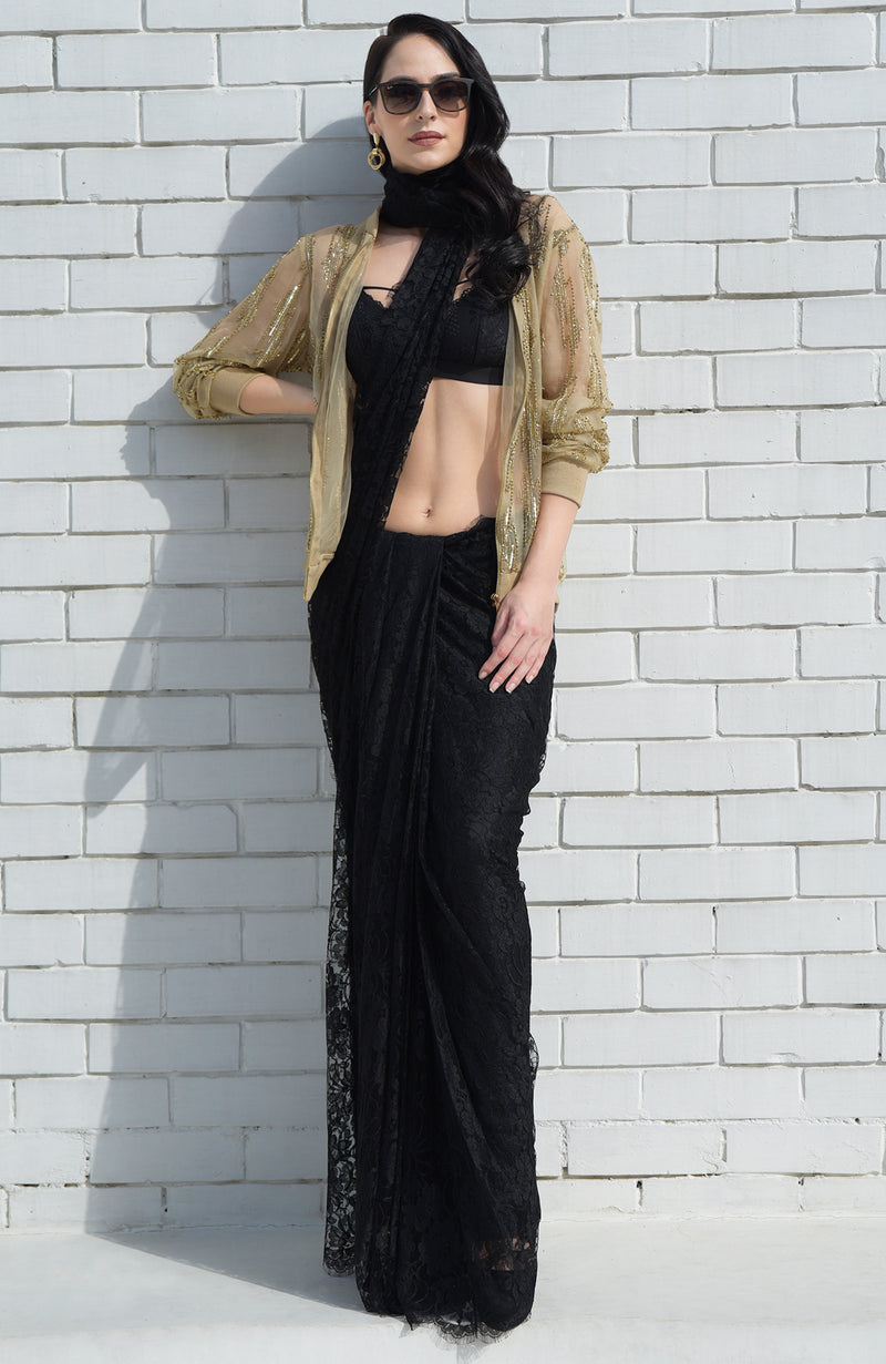 Electric Eye Beads & Sequin Hand Embroidered Jacket