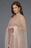 Oyster Pink  Gota Patti  Dupatta With Anarkali Suit