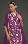 Emerald Green  Benarasi Weave Zardozi  Kurta Set