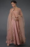 Pressed Rose Gota Patti & Zardozi Hand Embroidered Suit