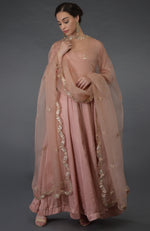 Pressed Rose Gota Patti & Zardozi Hand Embroidered Suit