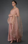 Pressed Rose Gota Patti & Zardozi Hand Embroidered Suit