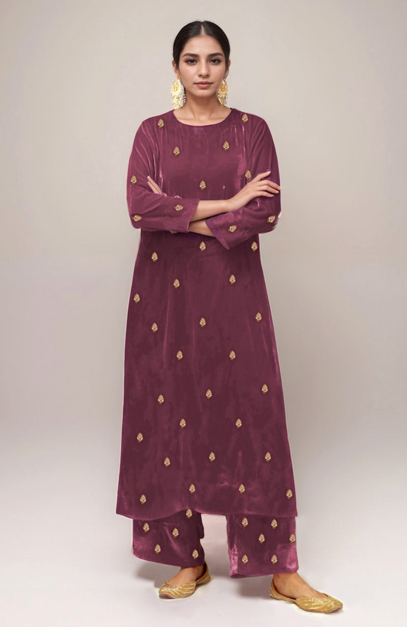 Hawthorne Rose Dabka Zardozi Hand Embroidered Kurta Set
