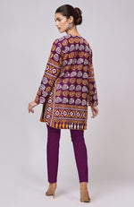 Purple Kantha Hand Embroidered Co-Ord Set