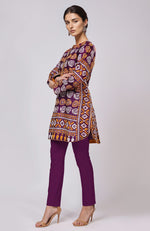 Purple Kantha Hand Embroidered Co-Ord Set