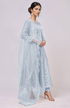 Pressed Rose Lace Anarkali Set