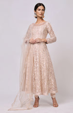 Pressed Rose Lace Anarkali Set
