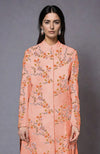 Salmon Resham Embroidered Jacket Set