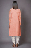 Salmon Resham Embroidered Jacket Set