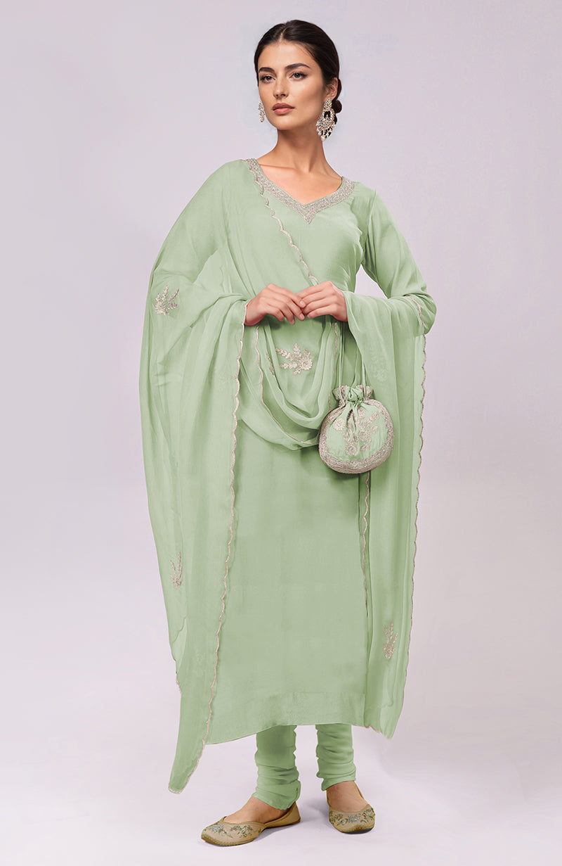 Pink Kashmiri Tilla Aari Embroidered Kurta Set