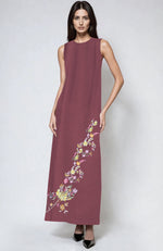 Chianti Parsi Gara Embroidered Pure Linen Dress