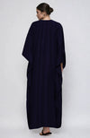 Midnight Blue  Kashidakari Embroidered Kaftan