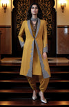 Blossom Silver Embroidered Jacket and Dhoti Pants Set