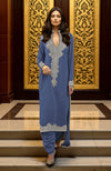 Mustard Yellow Embroidered Kurta set