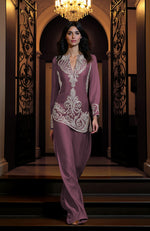 Mustard Gold Embroidered Tunic Set