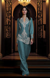 Mustard Gold Embroidered Tunic Set