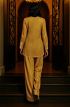 Mustard Gold Embroidered Tunic Set