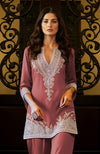 Dessert Rose Embroidered Tunic set