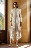 Ivory Bead and Sequin Embroidered Jacket set