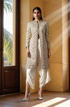 Ivory Bead and Sequin Embroidered Jacket set
