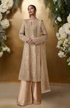 Champagne Gold Bead & Sequin Embroidered Sharara Set