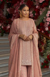 Blush Pink Beads Sequin & Zardozi Embroidered Sharara Set