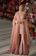 Blush Pink Beads and Sequin Embroidered Sharara Set