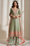Sage Green Embroidered Kurta Set