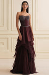 Garnet Grace Layered Corset Gown
