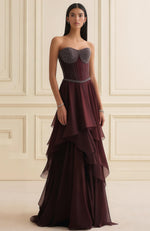 Garnet Grace Layered Corset Gown