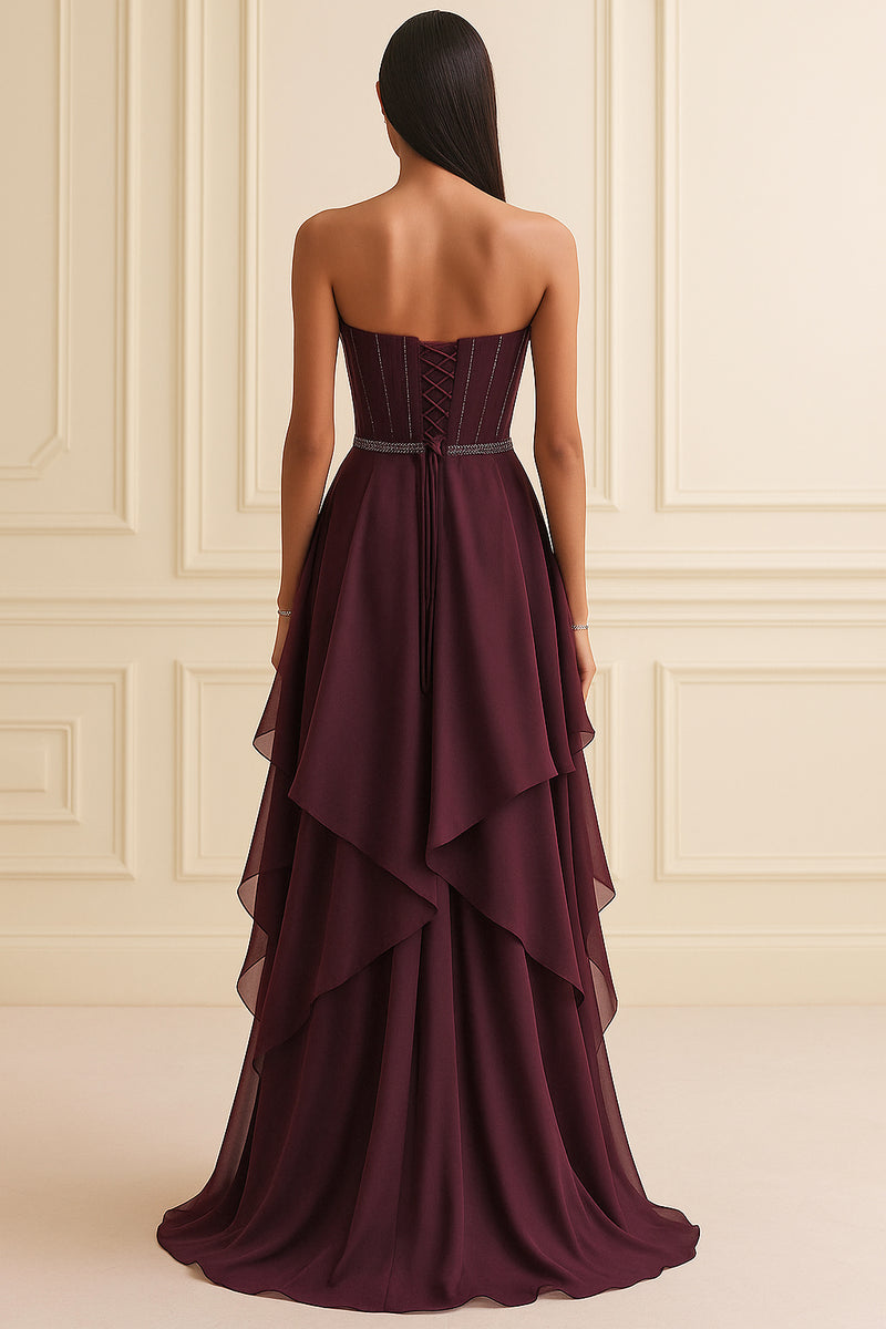 Garnet Grace Layered Corset Gown