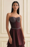 Garnet Grace Layered Corset Gown