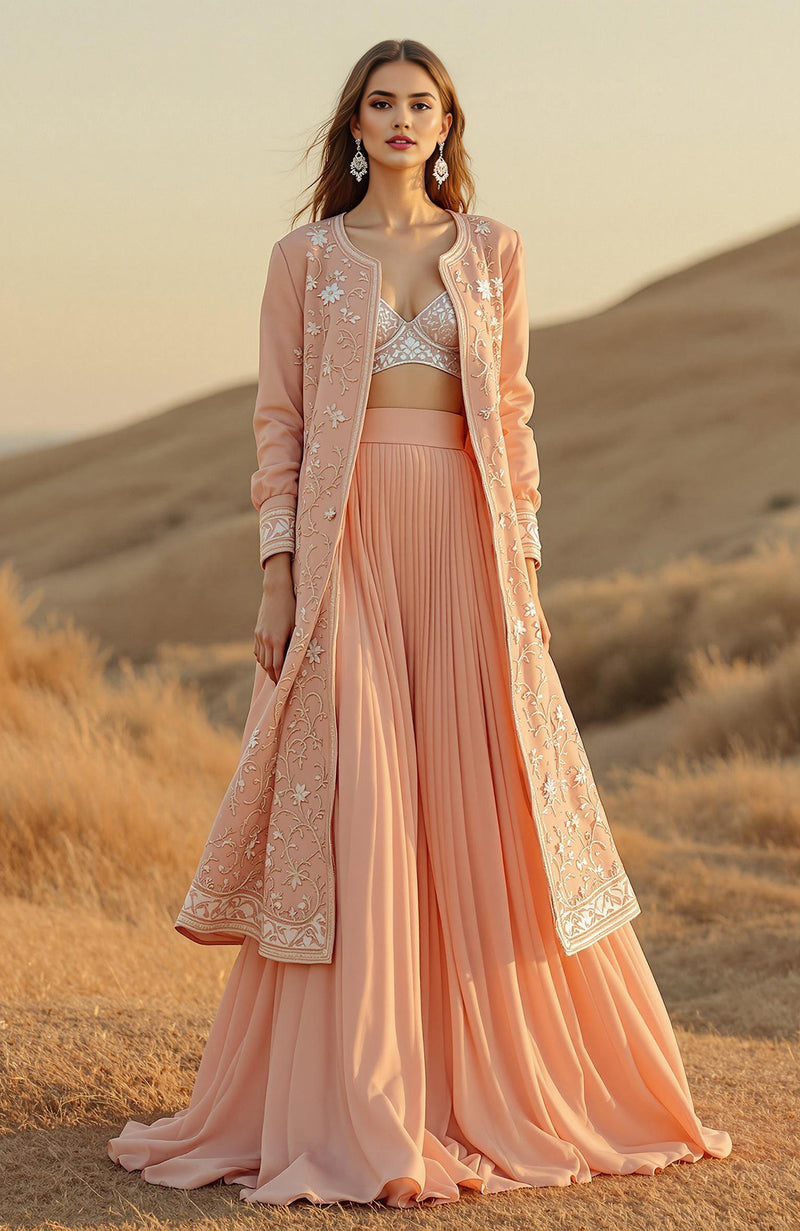 The Desert Rose Jacket Set – Blush Pink