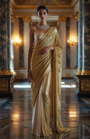 Golden Aura Sequin Embroidered Saree