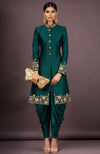 Mehr Embroidered Emerald Green Jacket Set