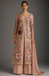 Blush Pink Floral Embroidered Kurta Set