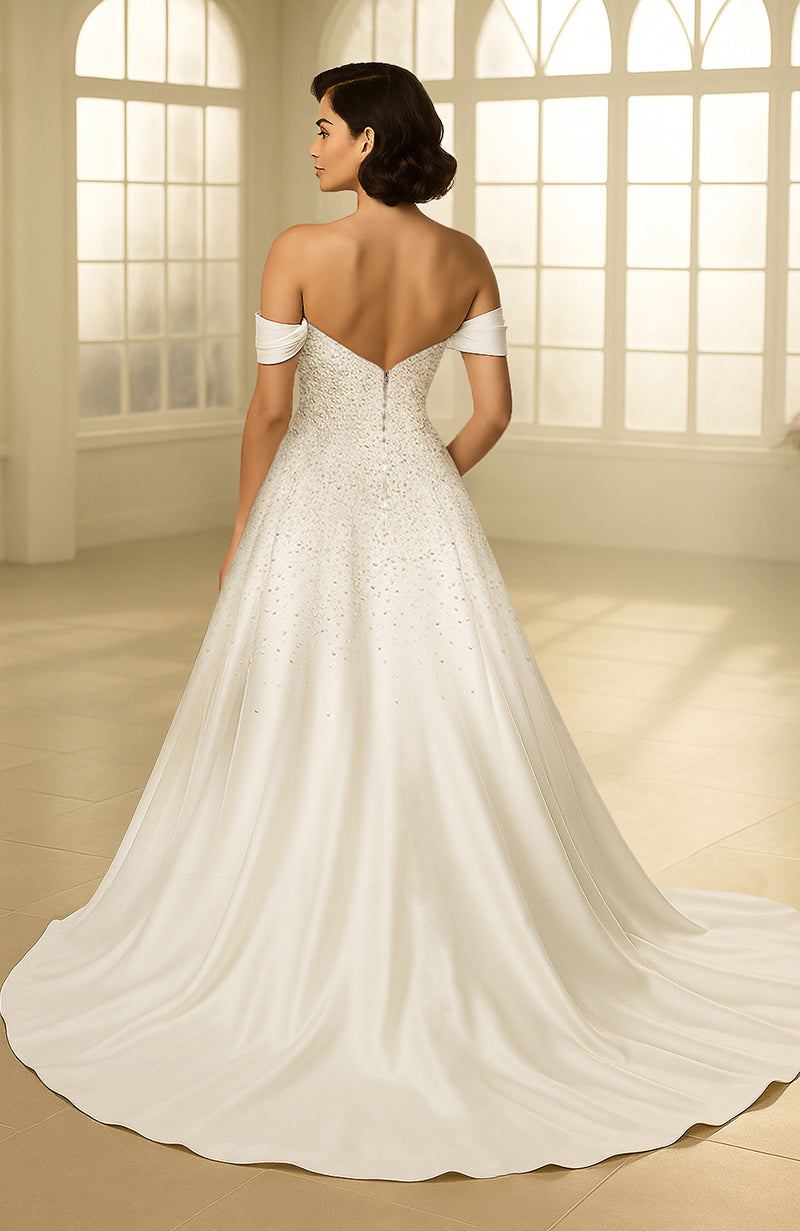 NAIRA-Eternal Pearl Elegance Gown